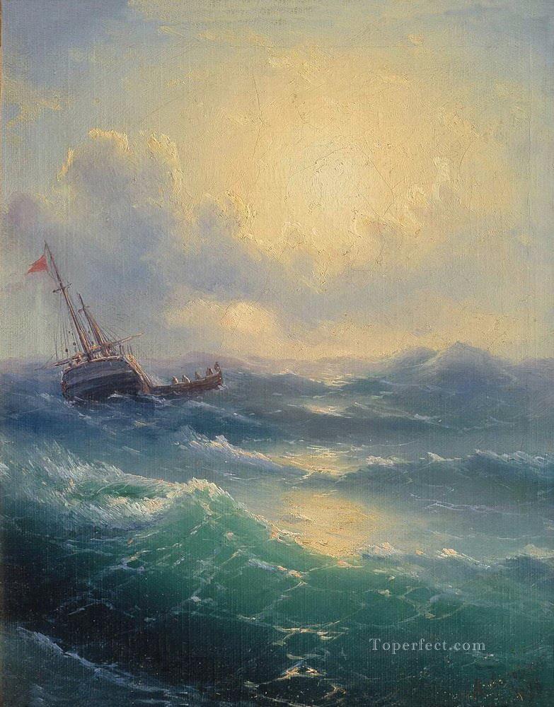 sea 1898 Romantic Ivan Aivazovsky Russian Oil Paintings